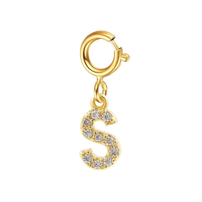 Delicate Cuban Link Initial Letter Bracelet