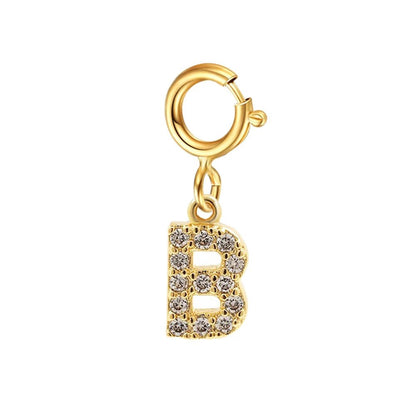 Delicate Cuban Link Initial Letter Bracelet