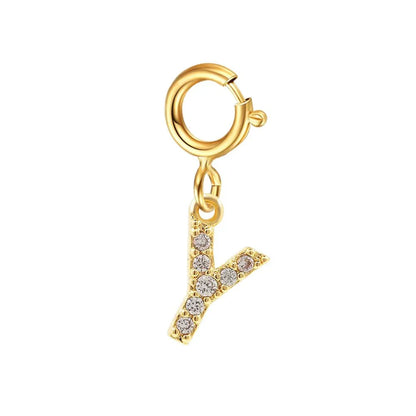 Delicate Cuban Link Initial Letter Bracelet
