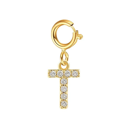 Delicate Cuban Link Initial Letter Bracelet