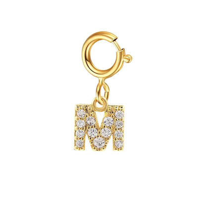 Delicate Cuban Link Initial Letter Bracelet
