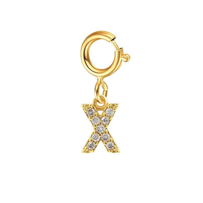 Delicate Cuban Link Initial Letter Bracelet