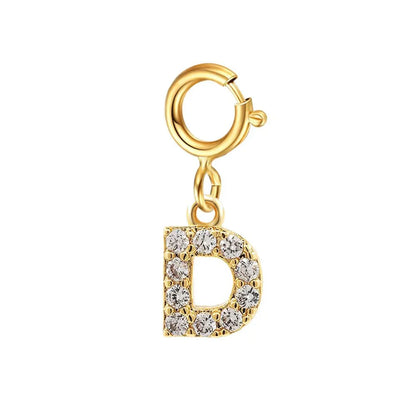 Delicate Cuban Link Initial Letter Bracelet