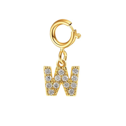 Delicate Cuban Link Initial Letter Bracelet