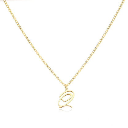 Delicate Heart Initial Pendant Necklace