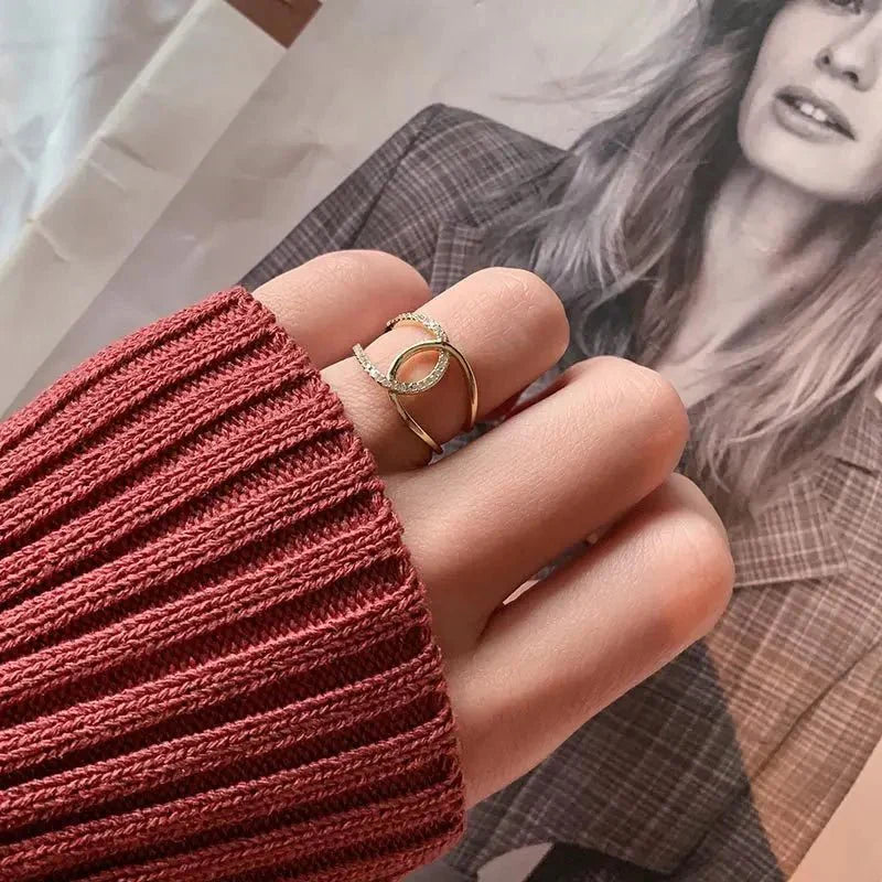 Delicate Diamond Double Wrap Ring - Halri