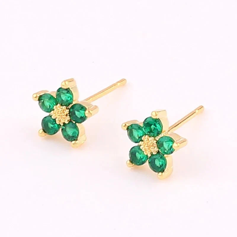 Delicate Floral Diamond Jewelry Set