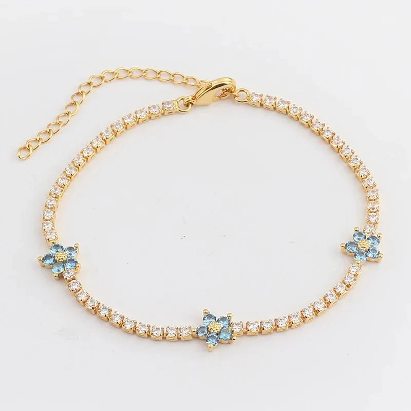 Delicate Floral Diamond Jewelry Set