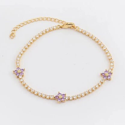 Delicate Floral Diamond Jewelry Set