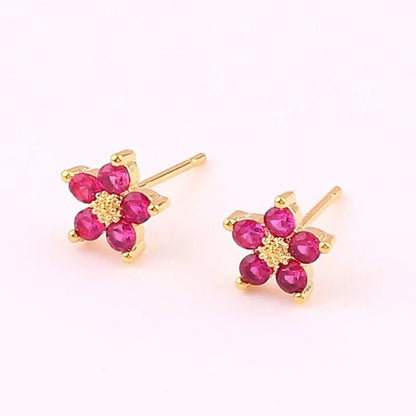 Delicate Floral Diamond Jewelry Set