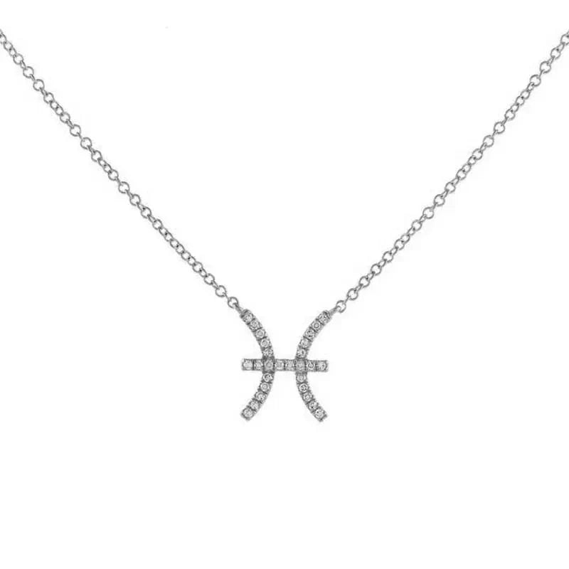 Delicate Diamond Astrology Pendant Necklace