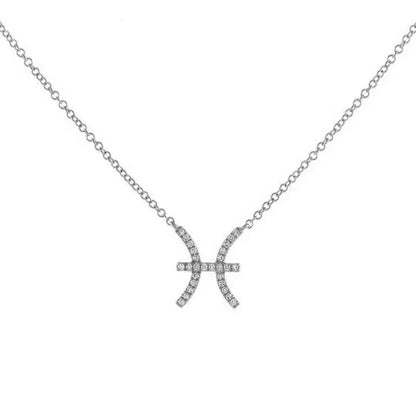 Delicate Diamond Astrology Pendant Necklace
