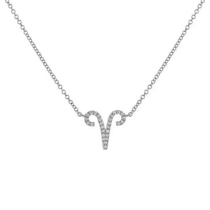 Delicate Diamond Astrology Pendant Necklace
