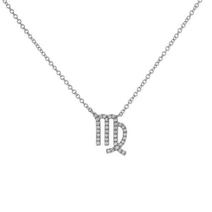 Delicate Diamond Astrology Pendant Necklace