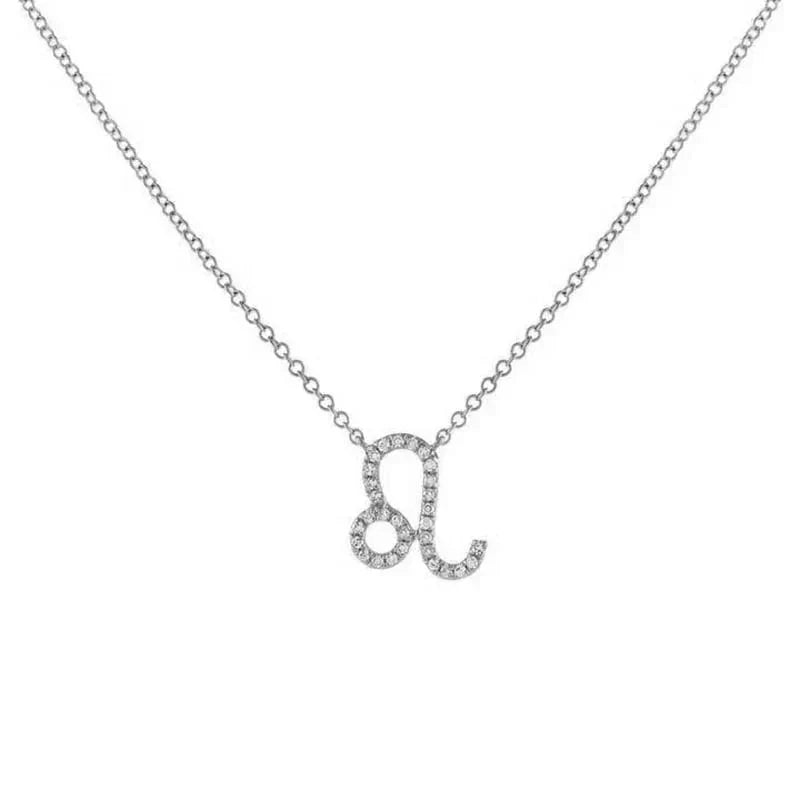 Delicate Diamond Astrology Pendant Necklace