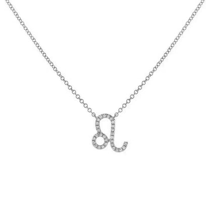 Delicate Diamond Astrology Pendant Necklace
