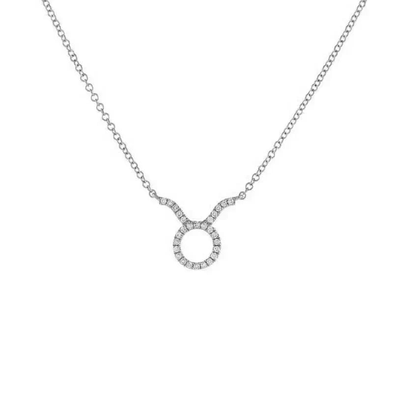 Delicate Diamond Astrology Pendant Necklace