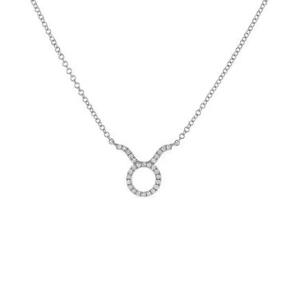 Delicate Diamond Astrology Pendant Necklace