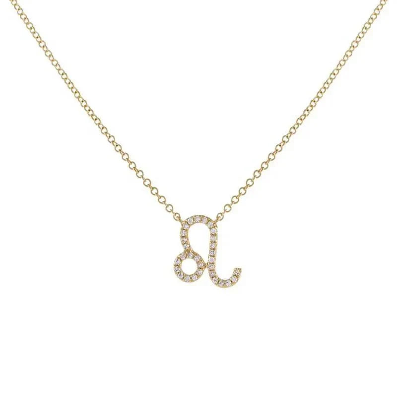 Delicate Diamond Astrology Pendant Necklace