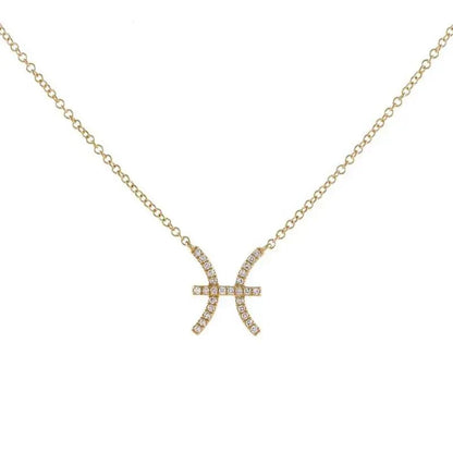 Delicate Diamond Astrology Pendant Necklace