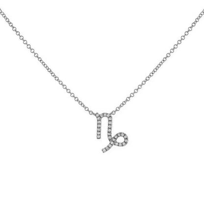 Delicate Diamond Astrology Pendant Necklace