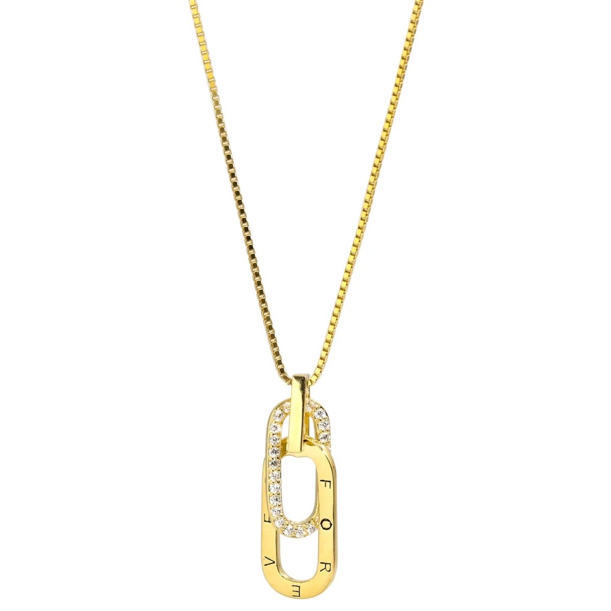 Delicate Silver Heart Paperclip Necklace - Halri