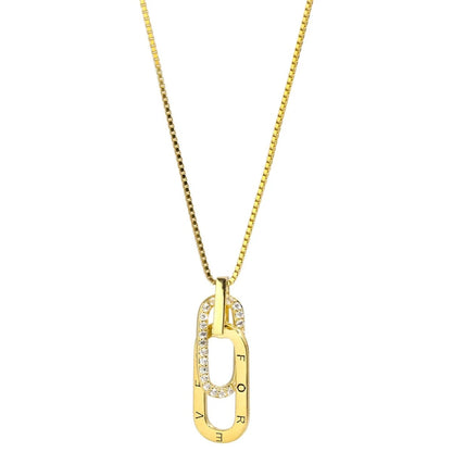 Delicate Silver Heart Paperclip Necklace - Halri