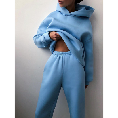 Comfortable Plus Size Hoodie and Jogger Set for Women
