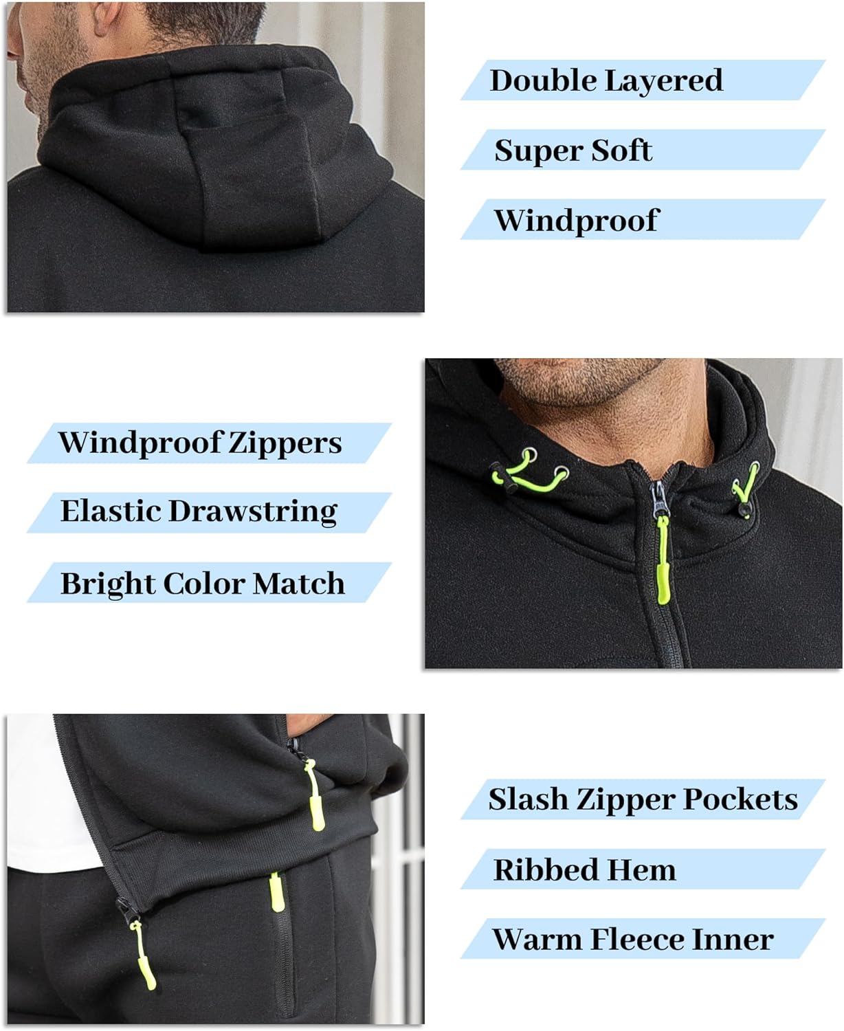 Soft Mens Athletic Jogger Suit