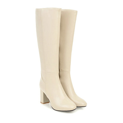 Premium Vegan Leather Zip Boots for Women