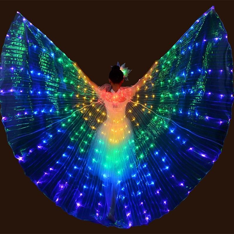 Colorful LED Dance Wings Costume - Halri