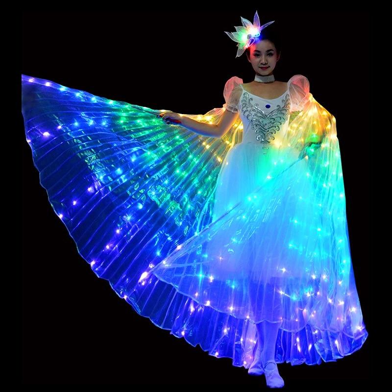 Colorful LED Dance Wings Costume