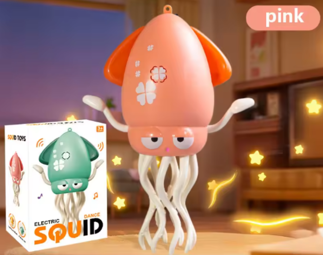 Colorful Ocean Squid Baby Toy