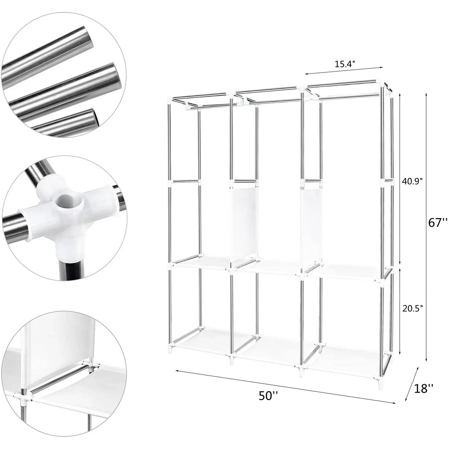 Foldable Storage Closet Organizer