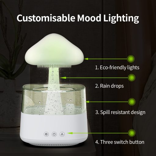 Compact Desk Lamp Humidifier & Essential Oil Diffuser