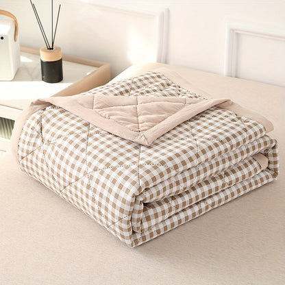 Halri | Classic Lightweight Plaid Throw Blanket for Summer Nights