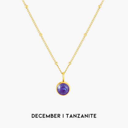 Gemstone Drop Pendant Necklace
