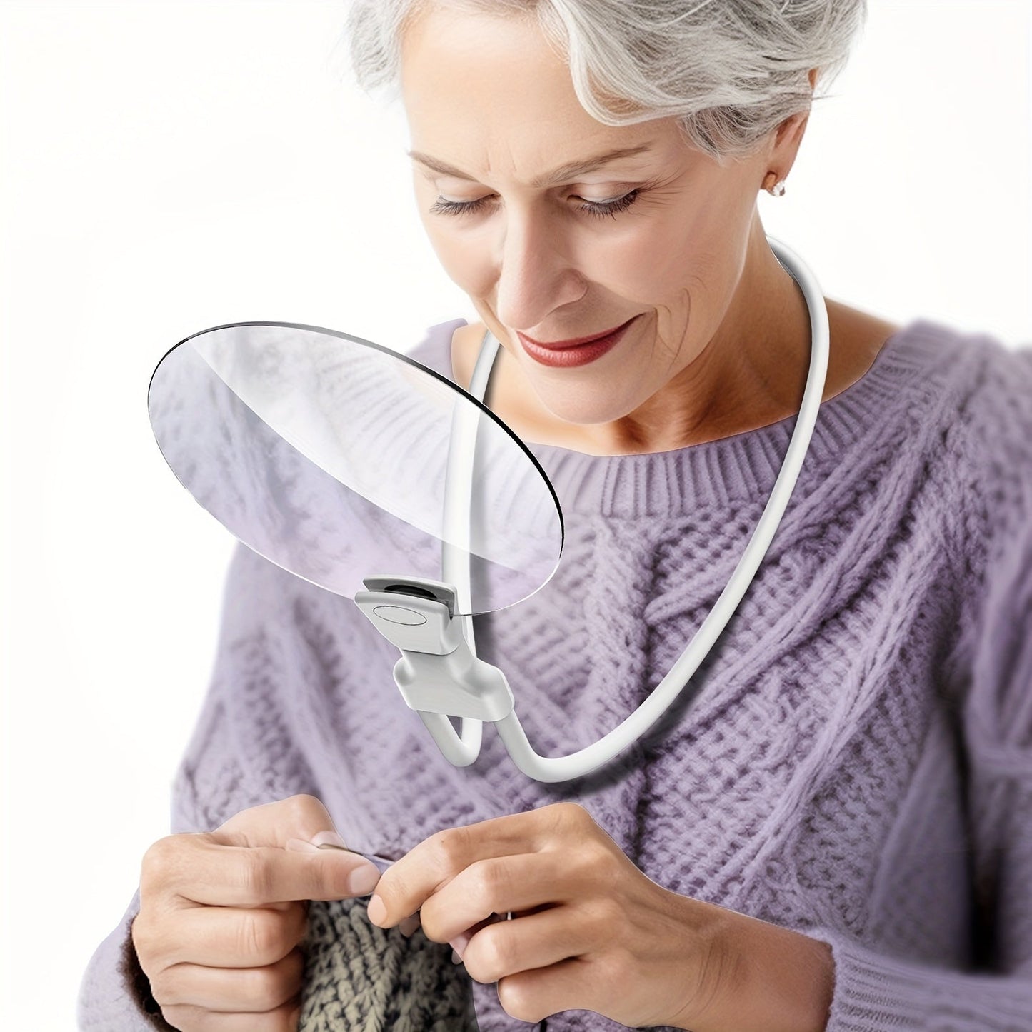Easy View Magnifying Glass with Adjustable Neck Strap