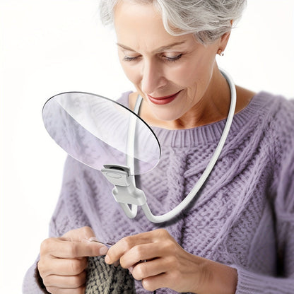 Easy View Magnifying Glass with Adjustable Neck Strap