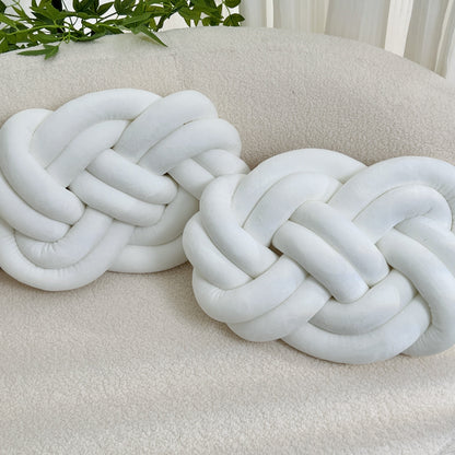 Comfortable Fuzzy Round Throw Pillows - 2 Pack