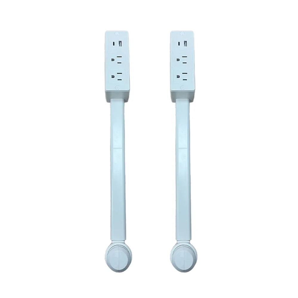 Compact USB Outlet Expander with 180-Degree Rotation
