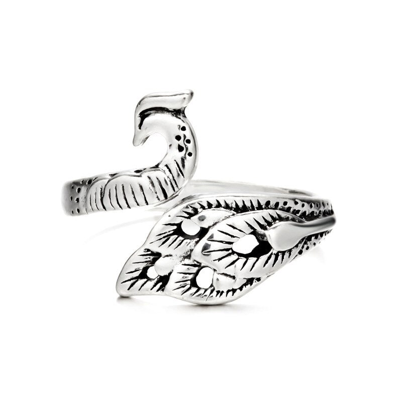 Classic Cat Lady Ring Adjustable Zinc Alloy Band