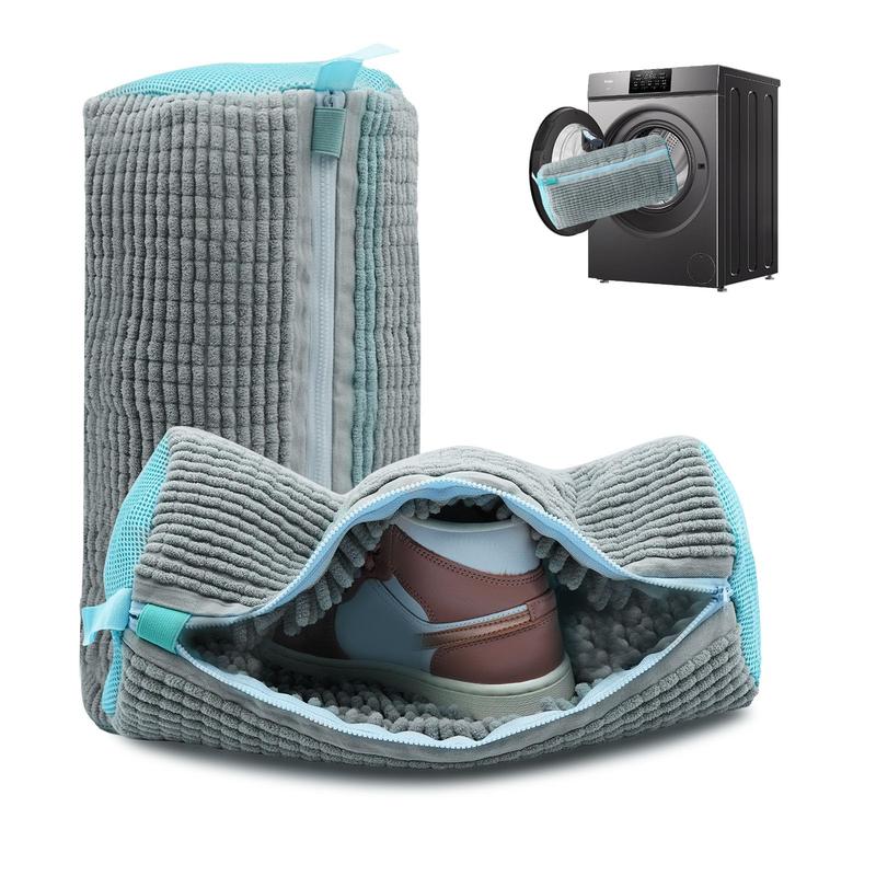 Soft Microfiber Shoe Wash Bag for Delicate Laundry Protection