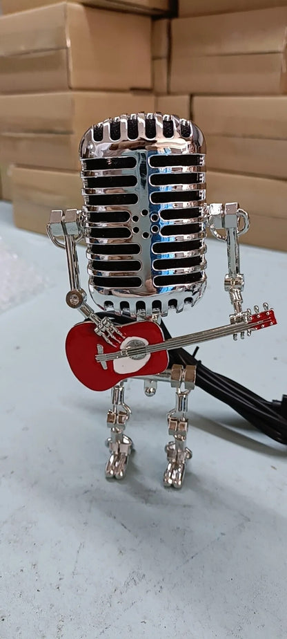Fun Music Robot Table Lamp with Guitar