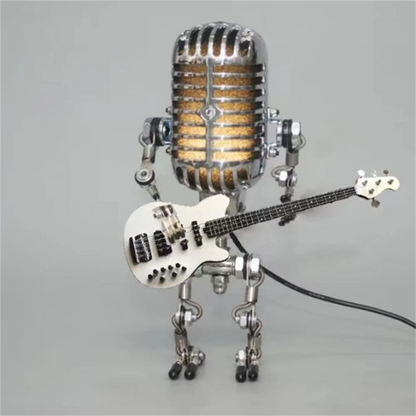 Fun Music Robot Table Lamp with Guitar
