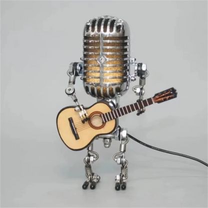 Fun Music Robot Table Lamp with Guitar