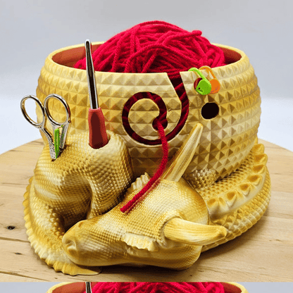 Big Mythical Dragon Nesting Yarn Bowl