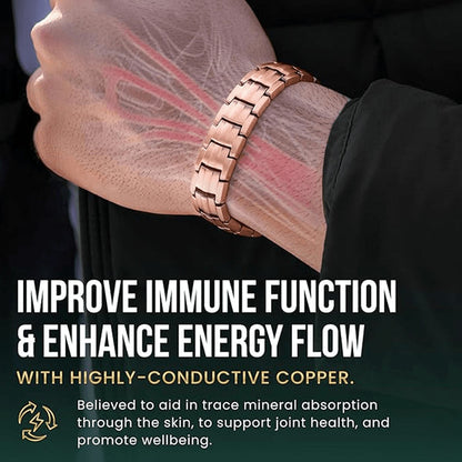 Strong Copper Magnetic Therapy Bracelet for Men