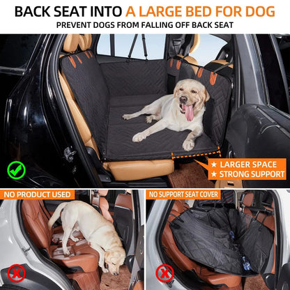 Durable Pet Car Seat Extender with Waterproof Cover