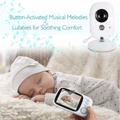 Wireless Baby Monitor with LCD Screen and Night Vision